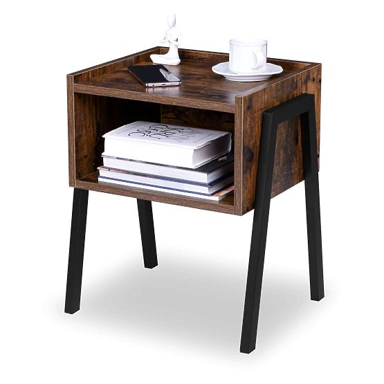 Industrijski loft ormarić Skive Rustic antikni hrast