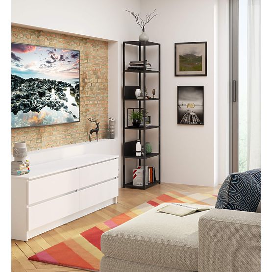 INDUSTRIJSKI REGAL 500 CRNI/CRNI