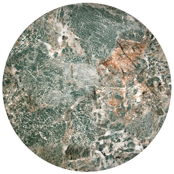 INES set od 2 stolića, zeleni mramor / crna (1p=1set)