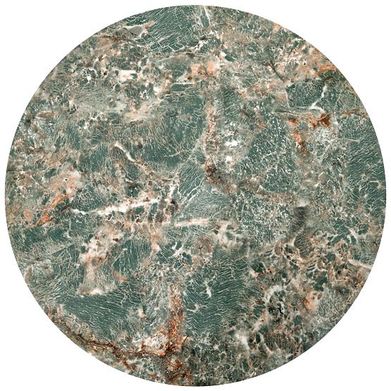 INES set od 2 stolića, zeleni mramor / crna (1p=1set)