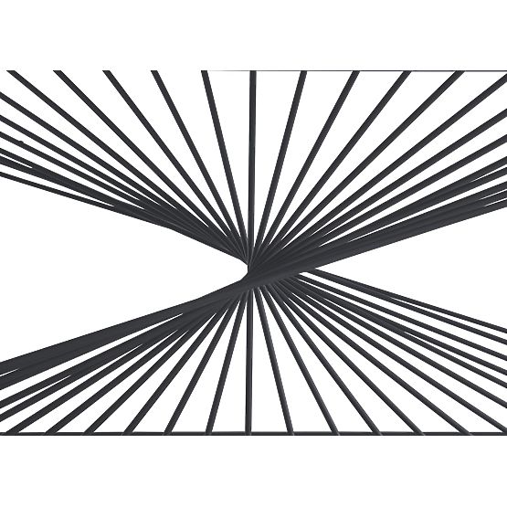 INFINITY 2 konferencijski stolić, sivi mramor / crni (2p=1ks)