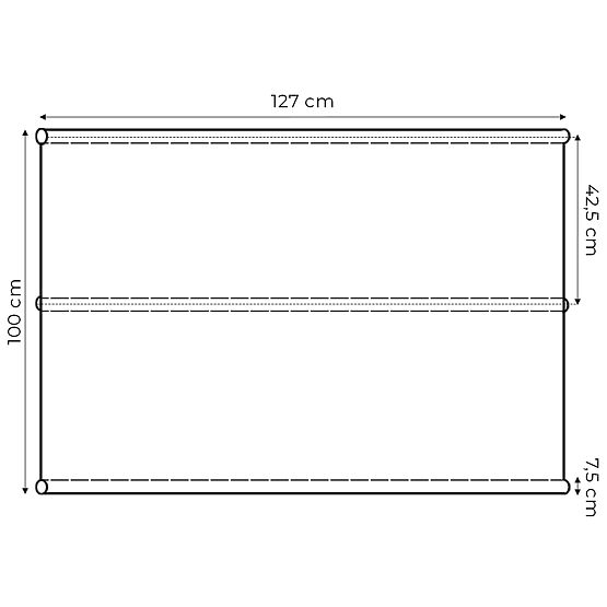 Jastuk za vrtne ljuljačke 127x100 cm bež MultiGarden