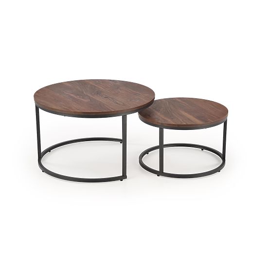 JAVA set od 2 klupe, orah / crna (1p=1ks)
