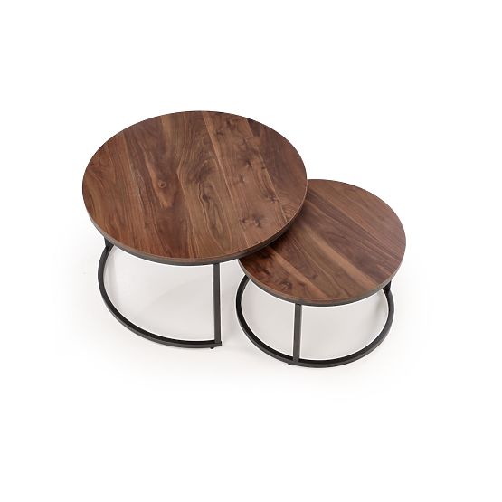 JAVA set od 2 klupe, orah / crna (1p=1ks)