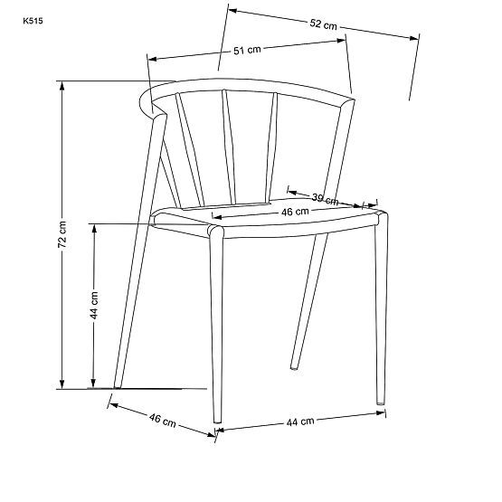 K515 stolica prirodna (1p=4kom)
