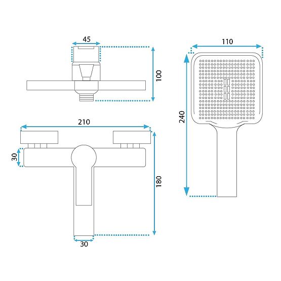 Kada baterija REA ARGUS ČETKANA BAKAR