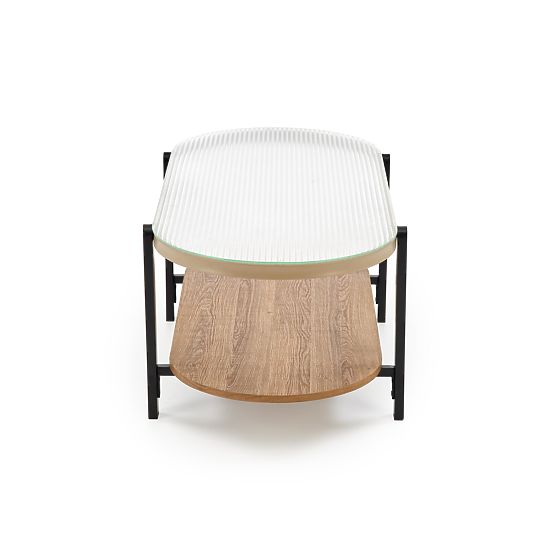 KAMALA konferencijski stolić, prirodni / crni (1p=1ks)