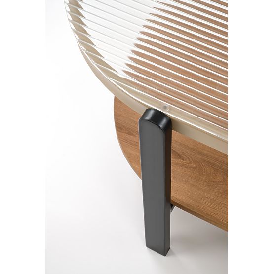 KAMALA konferencijski stolić, prirodni / crni (1p=1ks)