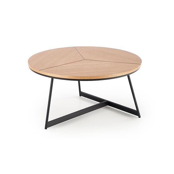 KARIDA konferencijski stolić prirodni hrast/crna (1p=1ks)