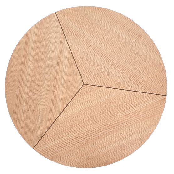 KARIDA konferencijski stolić prirodni hrast/crna (1p=1ks)