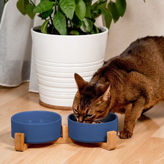 Keramičke zdjelice za psa ili mačku plave PJ-080