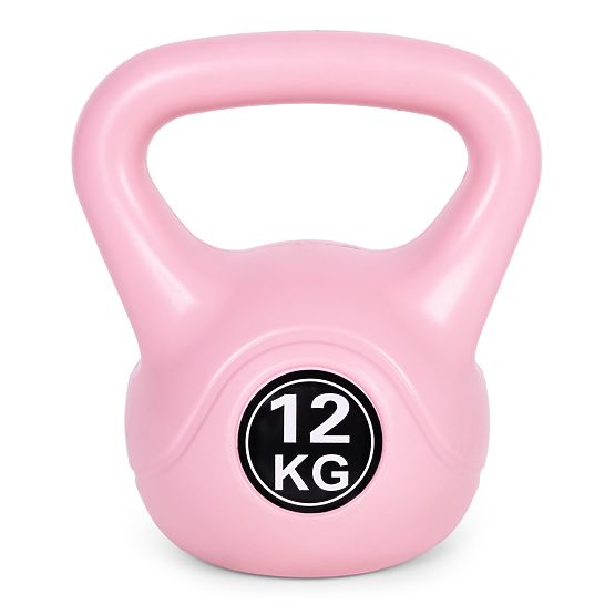 Kettlebell uteg 12 kg za vježbanje ružičasti ModernHome