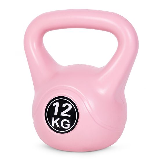 Kettlebell uteg 12 kg za vježbanje ružičasti ModernHome