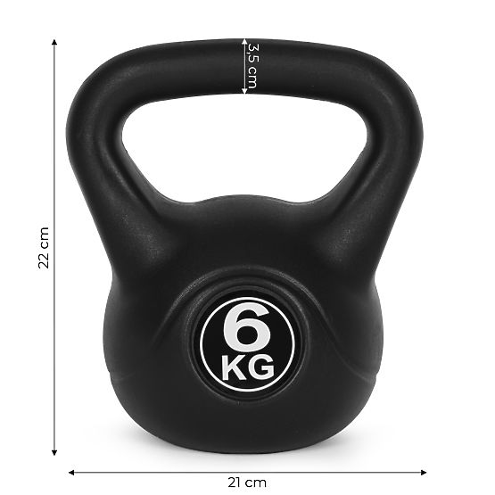 Kettlebell uteg 6 kg za vježbanje kugla utezi fitness ModernHome