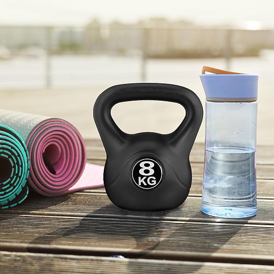 Kettlebell uteg 8 kg za vježbanje kugla opterećenje fitness ModernHome