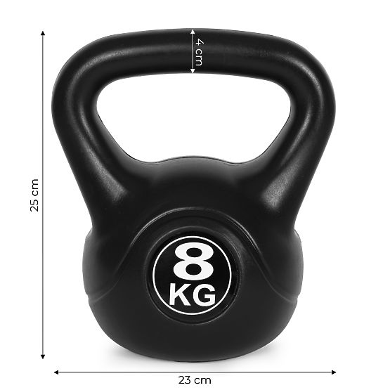 Kettlebell uteg 8 kg za vježbanje kugla opterećenje fitness ModernHome