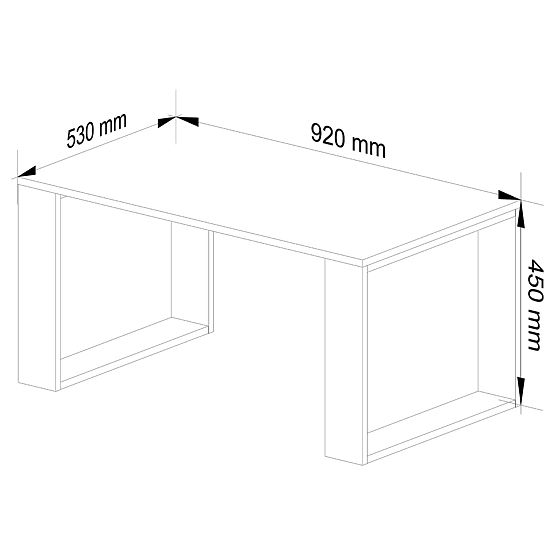 KLUB STOL NOX HRAST SONOMA / BIJELA
