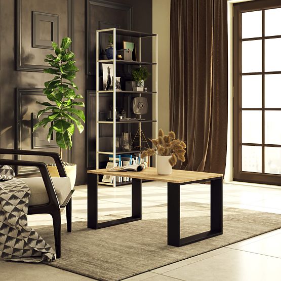 KLUB STOL NOX HRAST SONOMA / CRNA