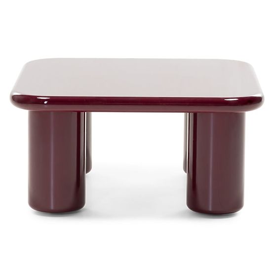 Klub stolić Cherry 70 cm, burgund/višnja, sjajni