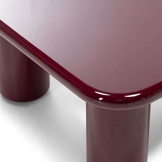 Klub stolić Cherry 70 cm, burgund/višnja, sjajni