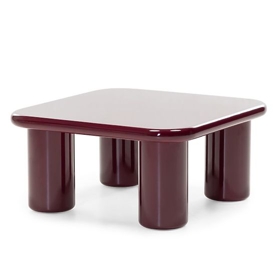 Klub stolić Cherry 70 cm, burgund/višnja, sjajni