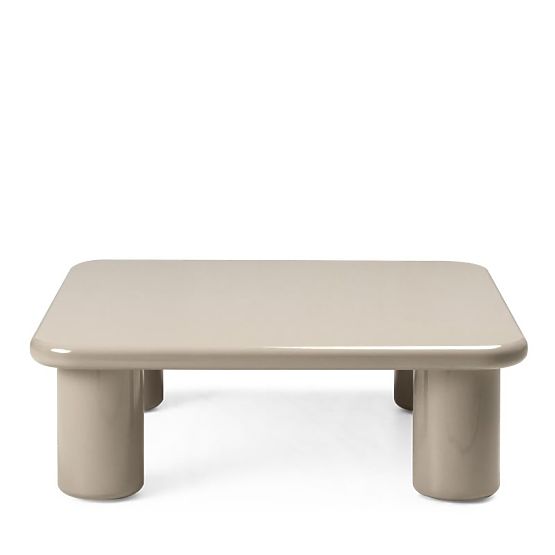 Klub stolić Cherry 90 cm, tamno bež, sjajni