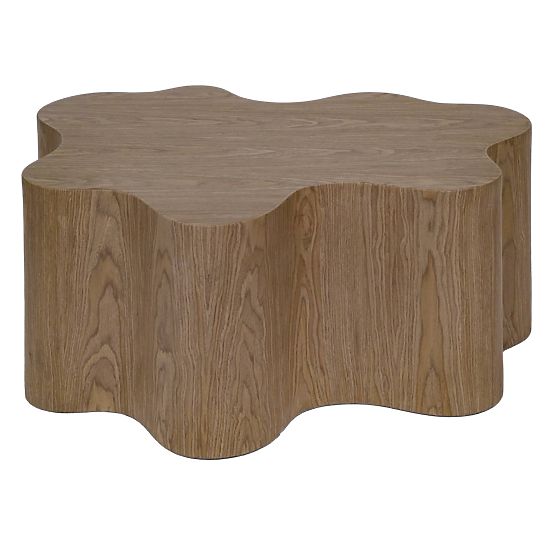 Klub stolić Cosmo 90 cm, orah, zaobljen oblik