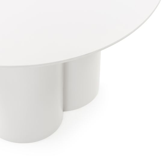 Klub stolić Lazaro 80 cm, okrugli, sivo-bež