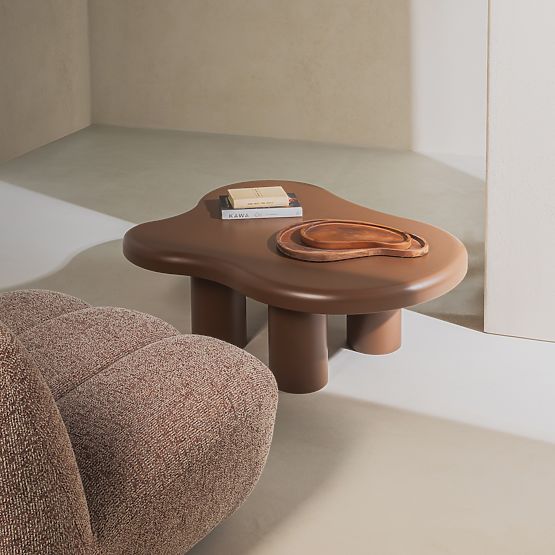 Klub stolić Vercelli 100 cm, choco