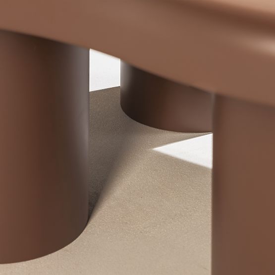 Klub stolić Vercelli 100 cm, choco