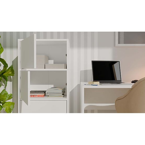 Komoda ALMA BIJELA Ormarić 4 Vrata 4 Police