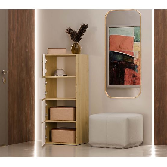 Komoda ALMA Prednja BIJELA Korpus HRAST ARTISAN