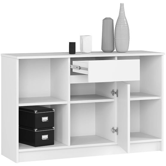 KOMODA B-17 120 cm 1 LADICA 1 VRATA PK BIJELA