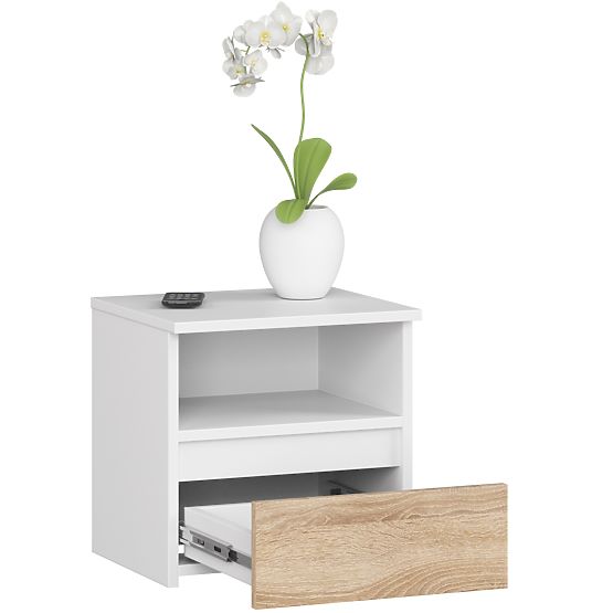 KOMODA CL1 PK BIJELA / HRAST SONOMA