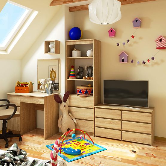 KOMODA CL100 6SZ PK HRAST SONOMA