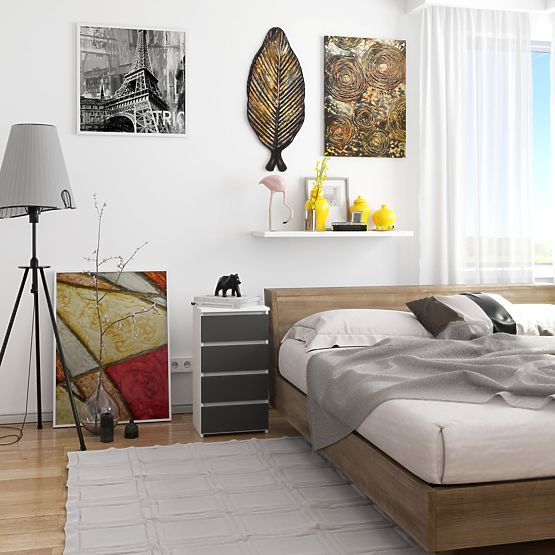 KOMODA CL4 PK BIJELA / SIVA