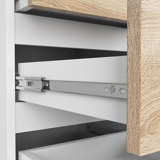 KOMODA CL5 PK BIJELA / HRAST SONOMA