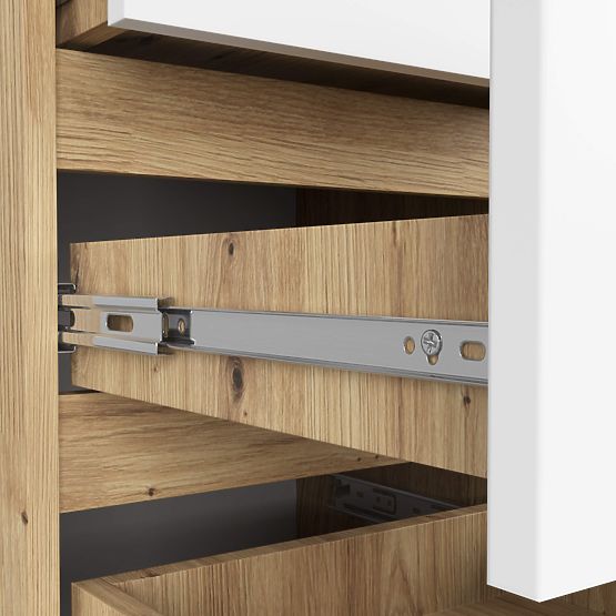 KOMODA CL5 PK HRAST ARTISAN / BIJELA