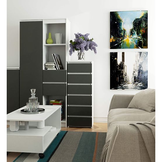 KOMODA CL6 PK BIJELA / SIVA