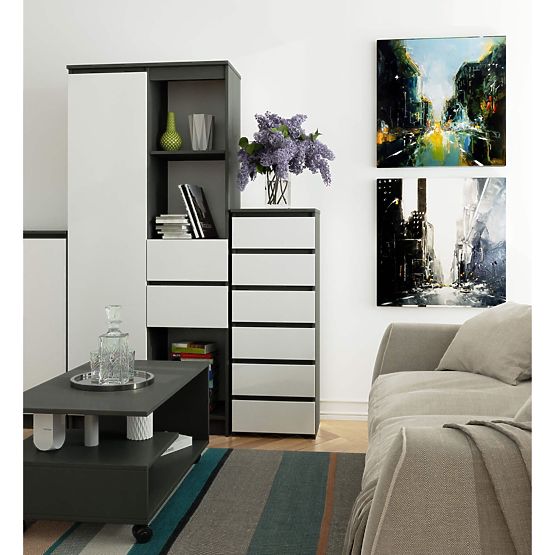 KOMODA CL6 PK GRAFIT SIVA / BIJELA