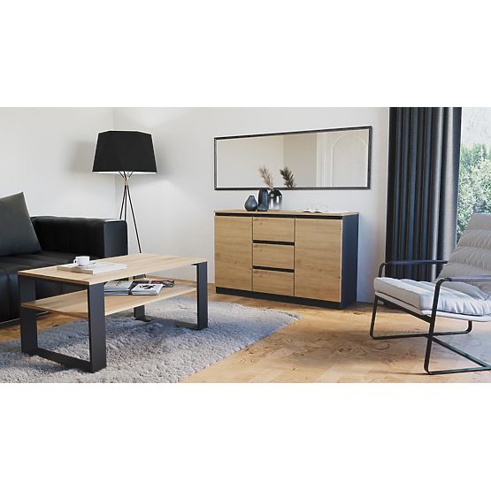 Komoda COSTA 1D3S/2D3S BA ANTRACYT ARTISAN