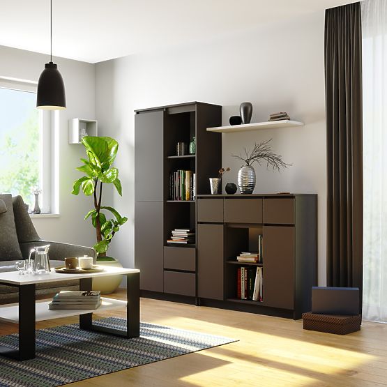 KOMODA K100 2D 3SZ 1P PK GRAFIT SIVA