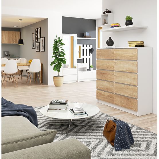 KOMODA K120 10SZ CLP PK BIJELA / SONOMA