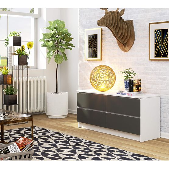 KOMODA K120 4SZ CLP PK BIJELA / SIVA