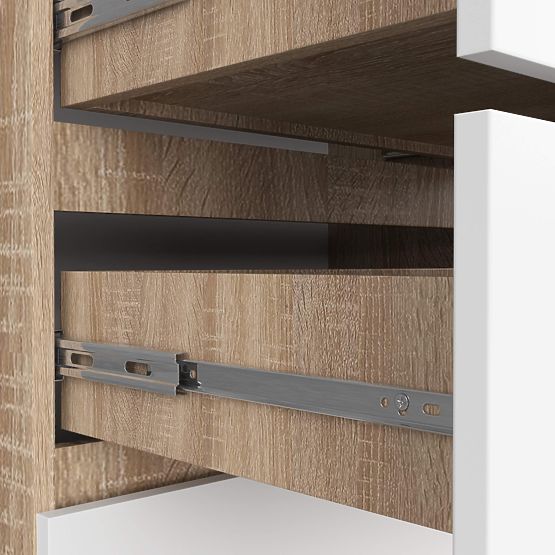 KOMODA K140 10SZ CLP PK HRAST SONOMA / BIJELA