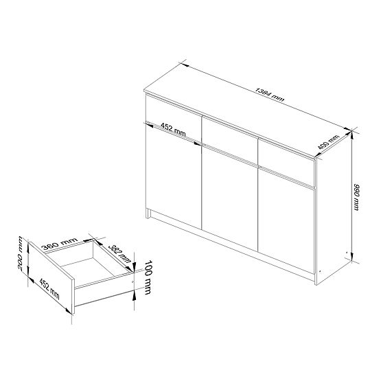 KOMODA K140 3D 3SZ CLP PK BIJELA