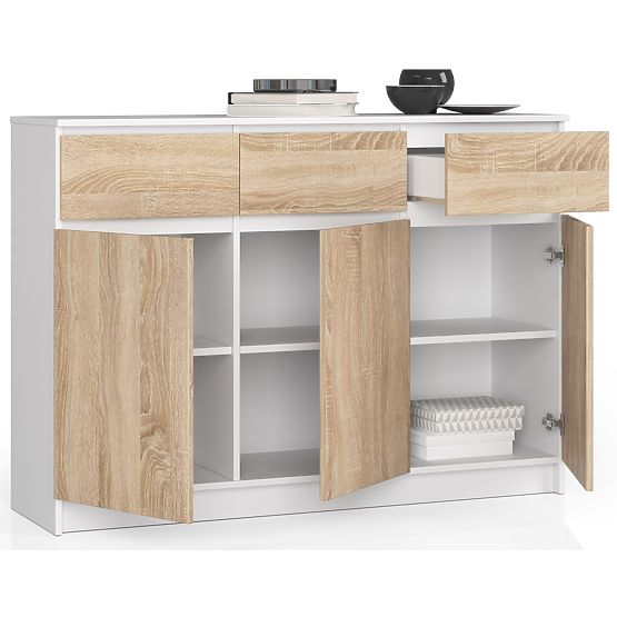 KOMODA K140 3D 3SZ CLP PK BIJELA / SONOMA