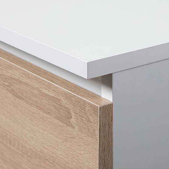 KOMODA K140 3D 3SZ CLP PK BIJELA / SONOMA