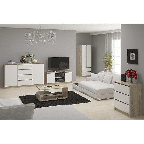 KOMODA K140 3D 3SZ CLP PK SONOMA / BIJELA