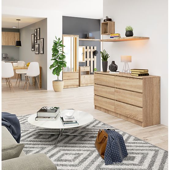 KOMODA K140 6SZ CLP HRAST SONOMA